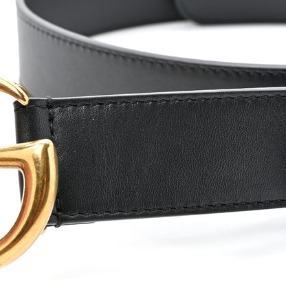 Gucci Moon Calfskin Double G 30mm Belt 80 32 Black 5 of 5
