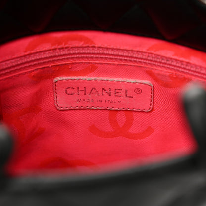 Chanel Calfskin Quilted Small Cambon Tote Black White 6 of 12