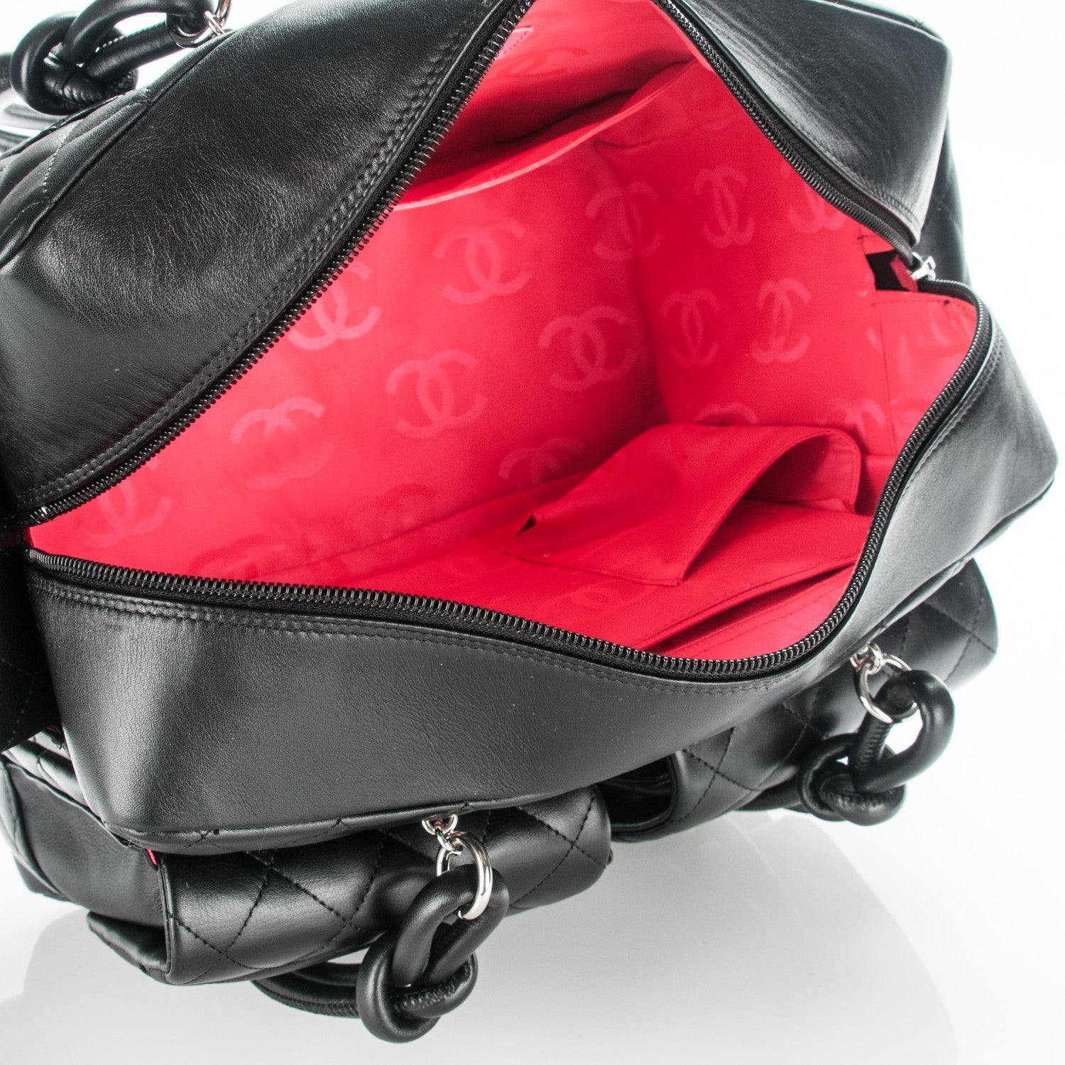 Chanel Calfskin Quilted Large Cambon Multipocket Reporter Black 5 of 9