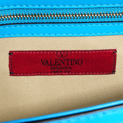 Valentino Garavani Vitello Medium Glam Lock Rockstud Flap Parrot 6 of 8