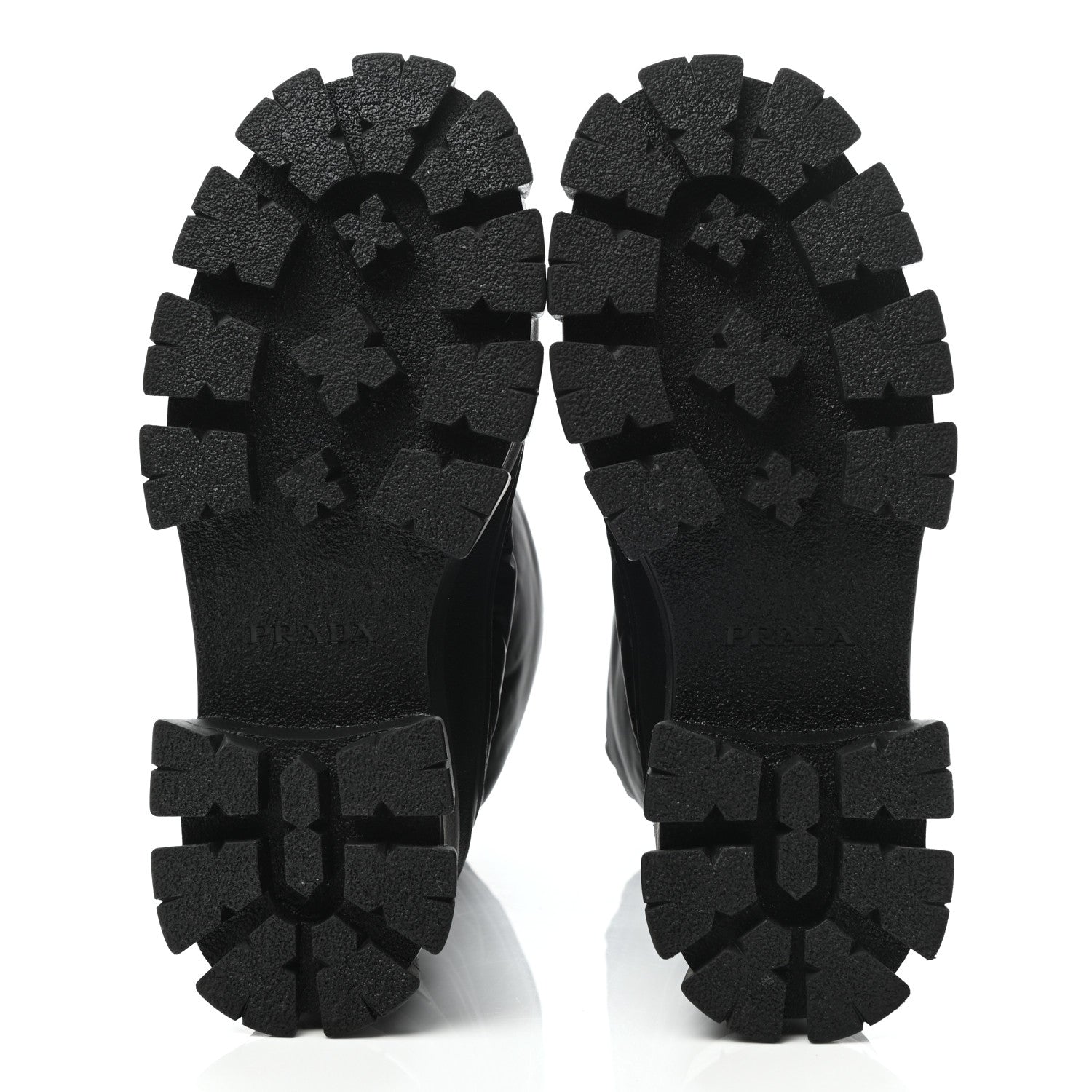 Prada Re-Nylon Gabardine Rubber Triangle Logo Padded Monolith Drawcord 55mm Snow Boots 38.5 Black 5 of 7