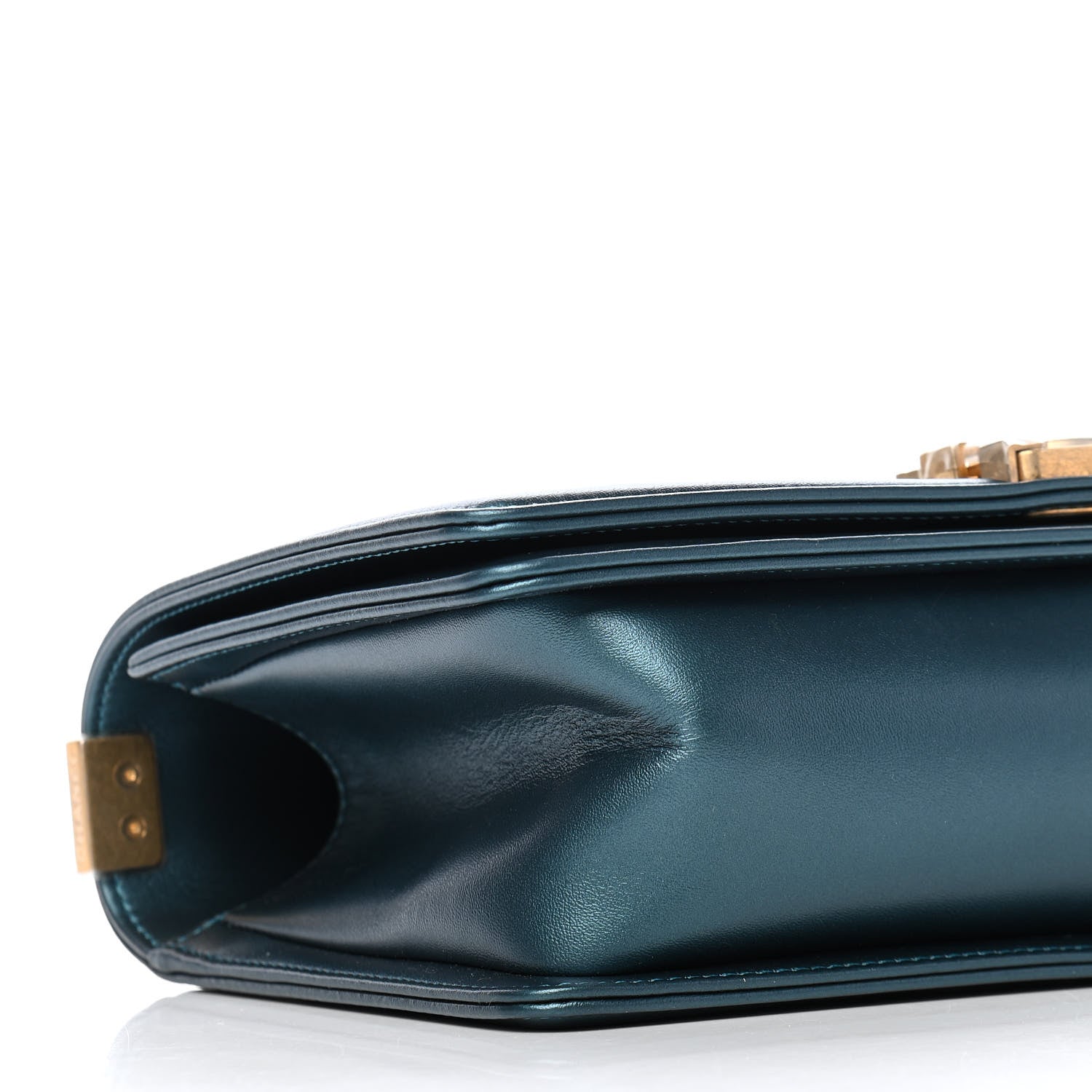 Chanel Metallic Calfskin Quilted Medium Boy Flap Blue 8 of 9