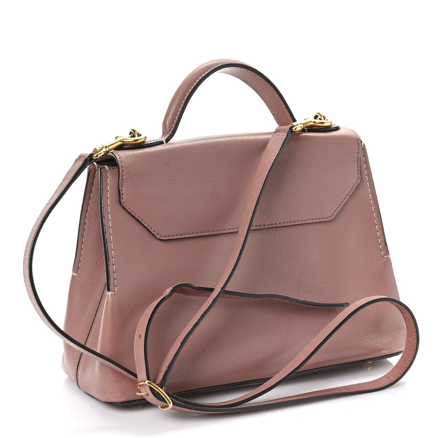 Mulberry Small Classic Grain Calfskin Mini Seaton 2 of 13