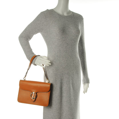 Gucci Calfskin Medium 1973 Shoulder Flap Bag Orange 2 of 9
