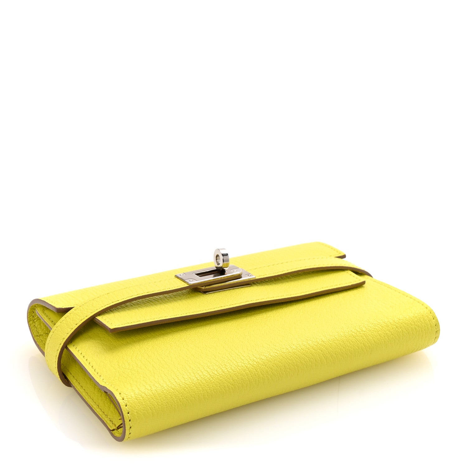 Hermes Chevre Mysore Medium Kelly Wallet Lime 1730787 – FASHIONPHILE