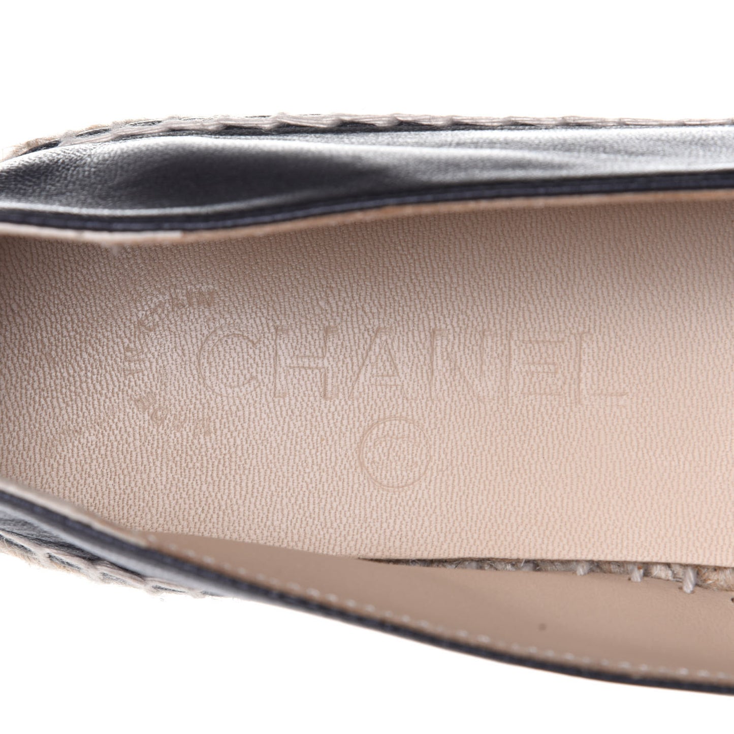 Lambskin CC Espadrilles 40 Black