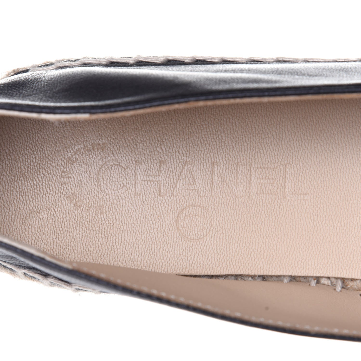 Chanel Lambskin CC Espadrilles 40 Black 8 of 10