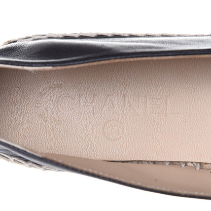 Chanel Lambskin CC Espadrilles 40 Black 8 of 10
