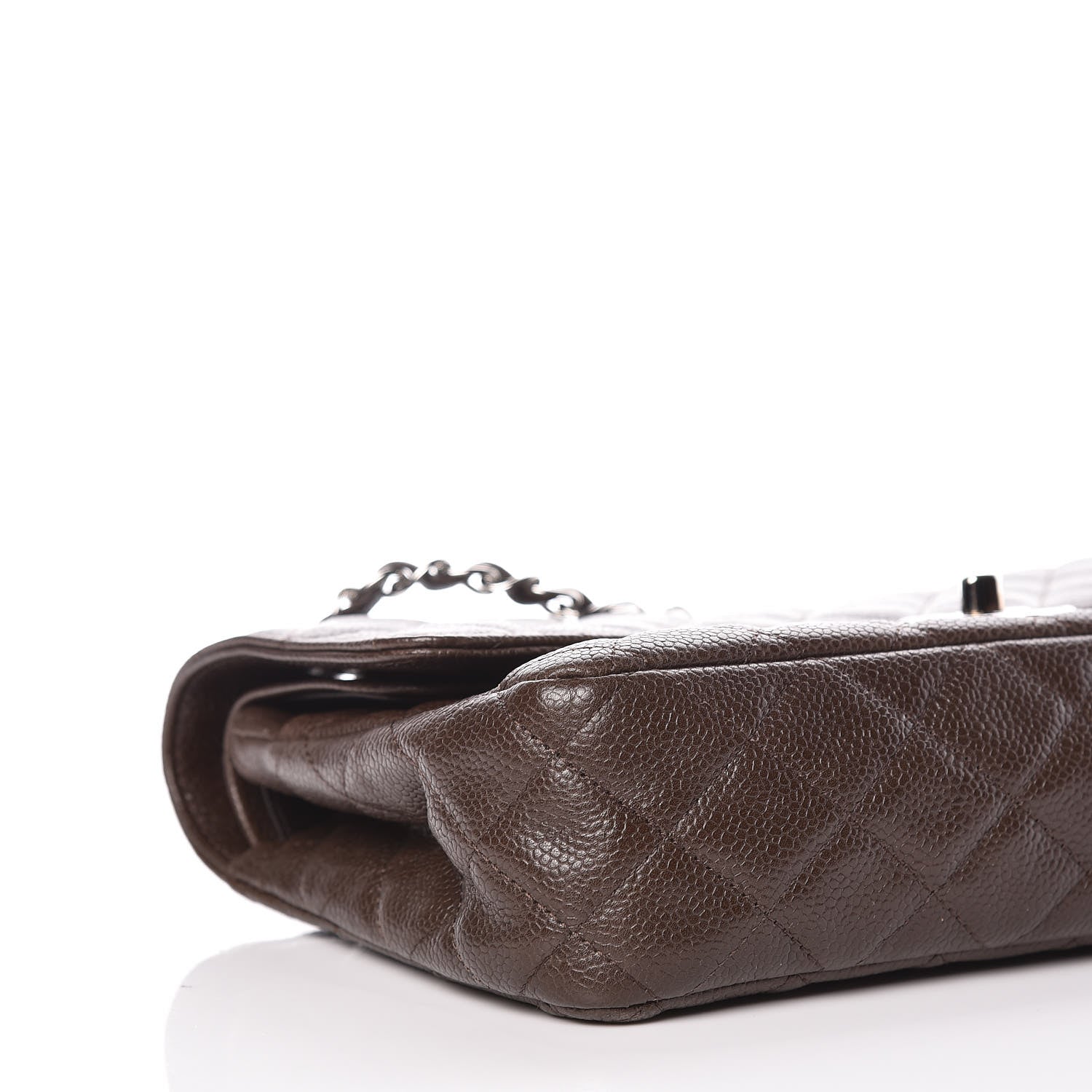 Chanel Caviar Quilted Medium Double Flap Brown 5 of 9