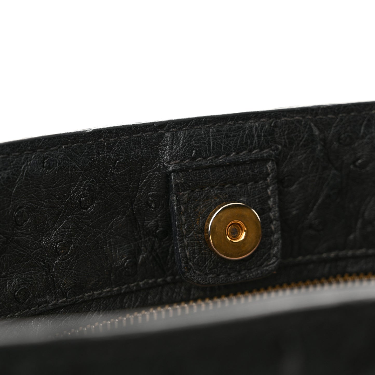Ostrich Tote Black