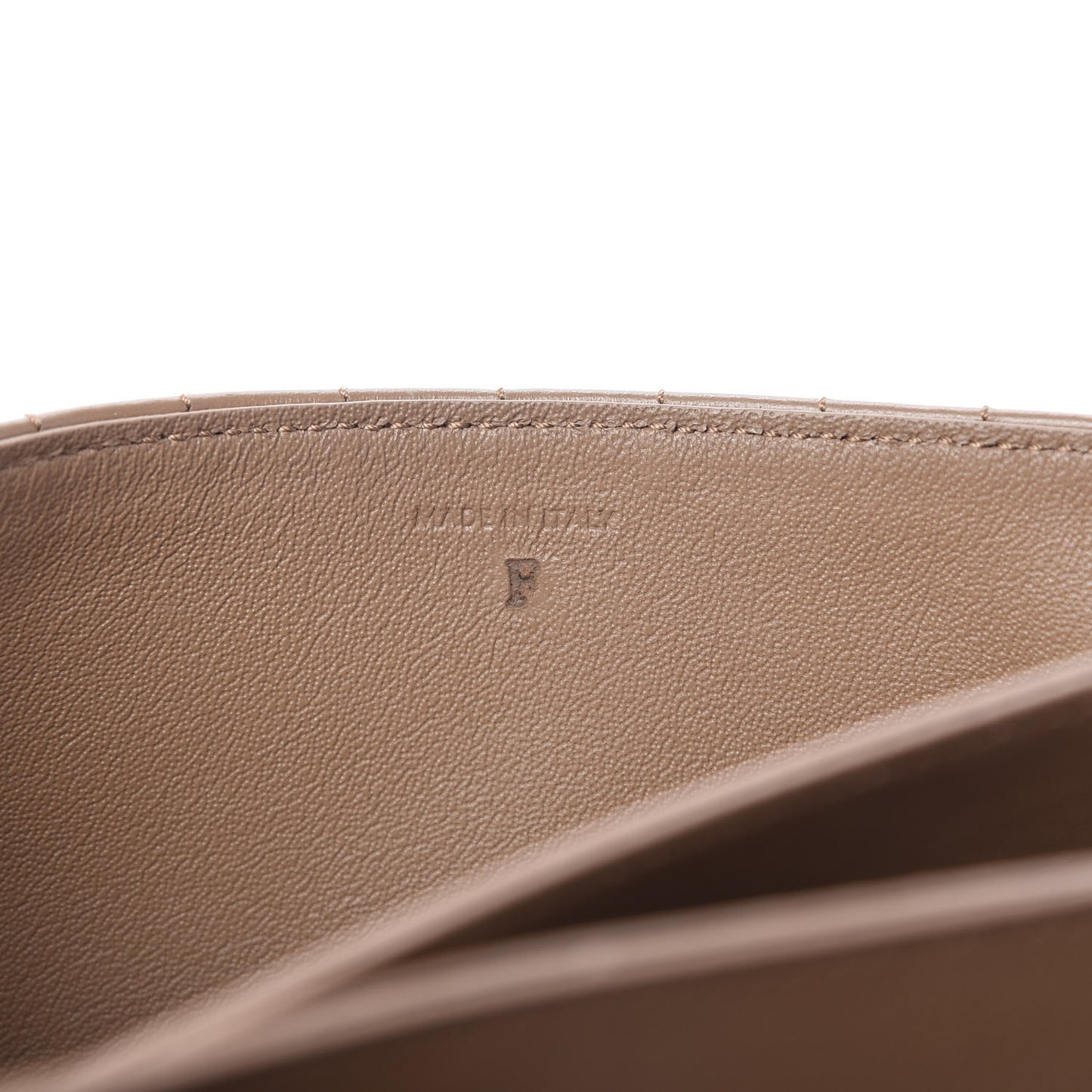 Calfskin Quilted Medium C Bag Camel