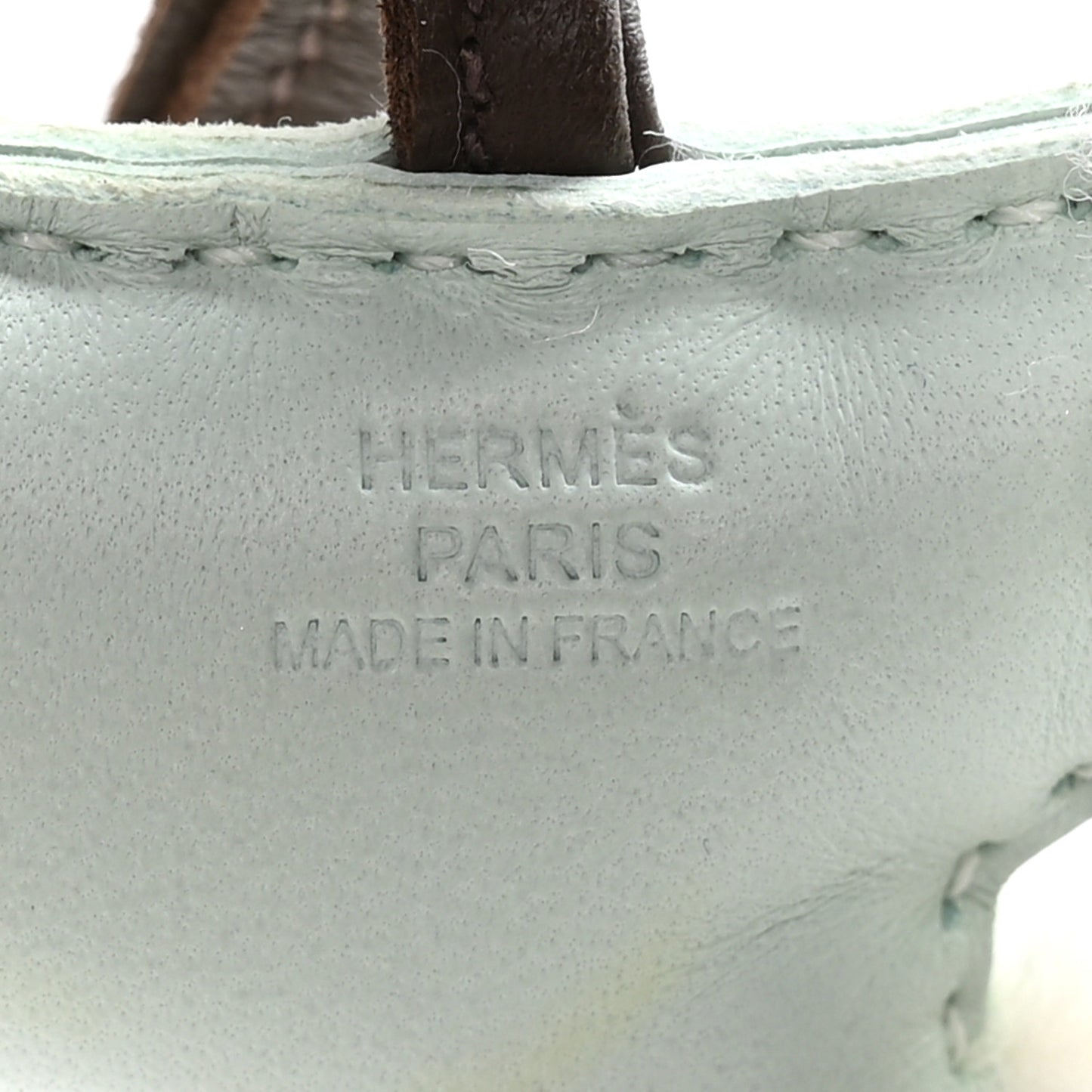 Milo Lambskin Shearling Budy Charm Vert Peppermint Chocolate