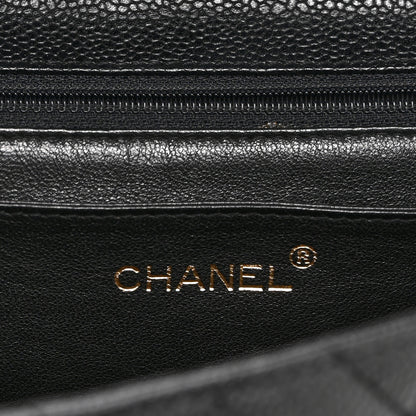 Chanel Caviar Quilted Jumbo Kelly Flap Black 6 of 11