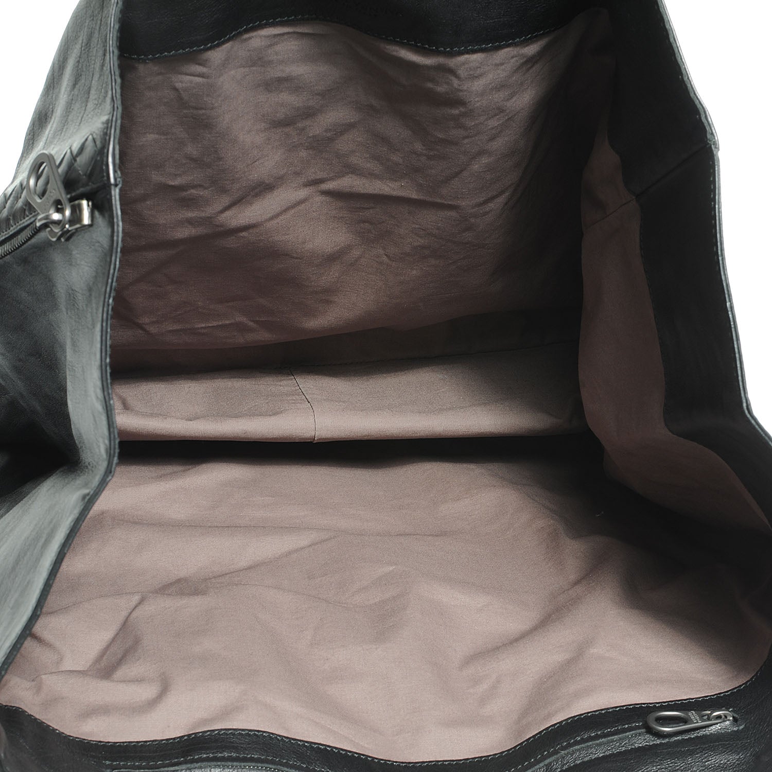 Bottega Veneta Light Calf Side Zip Medium Tote Nero Black 5 of 8