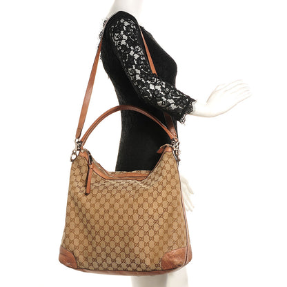 Gucci Monogram Old Libeccio Medium Miss GG Hobo Beige Ebony Light Brown 2 of 8