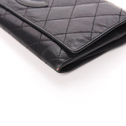 Chanel Calfskin Quilted Cambon Flap Wallet Black 10 of 15