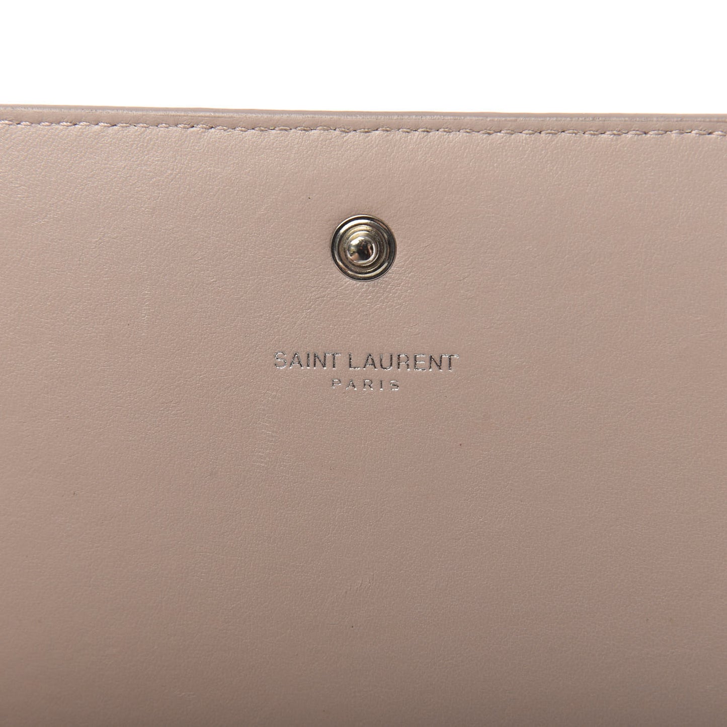 Calfskin Crocodile Embossed Monogram Chain Wallet Rose Antic