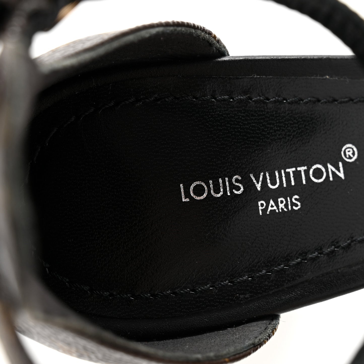 Monogram Afterglow Platform Sandals 37 Black