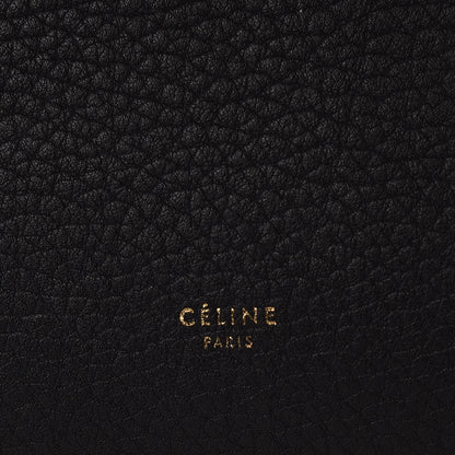 Celine Crisped Calfskin Medium Tie Knot Tote Black 6 of 15