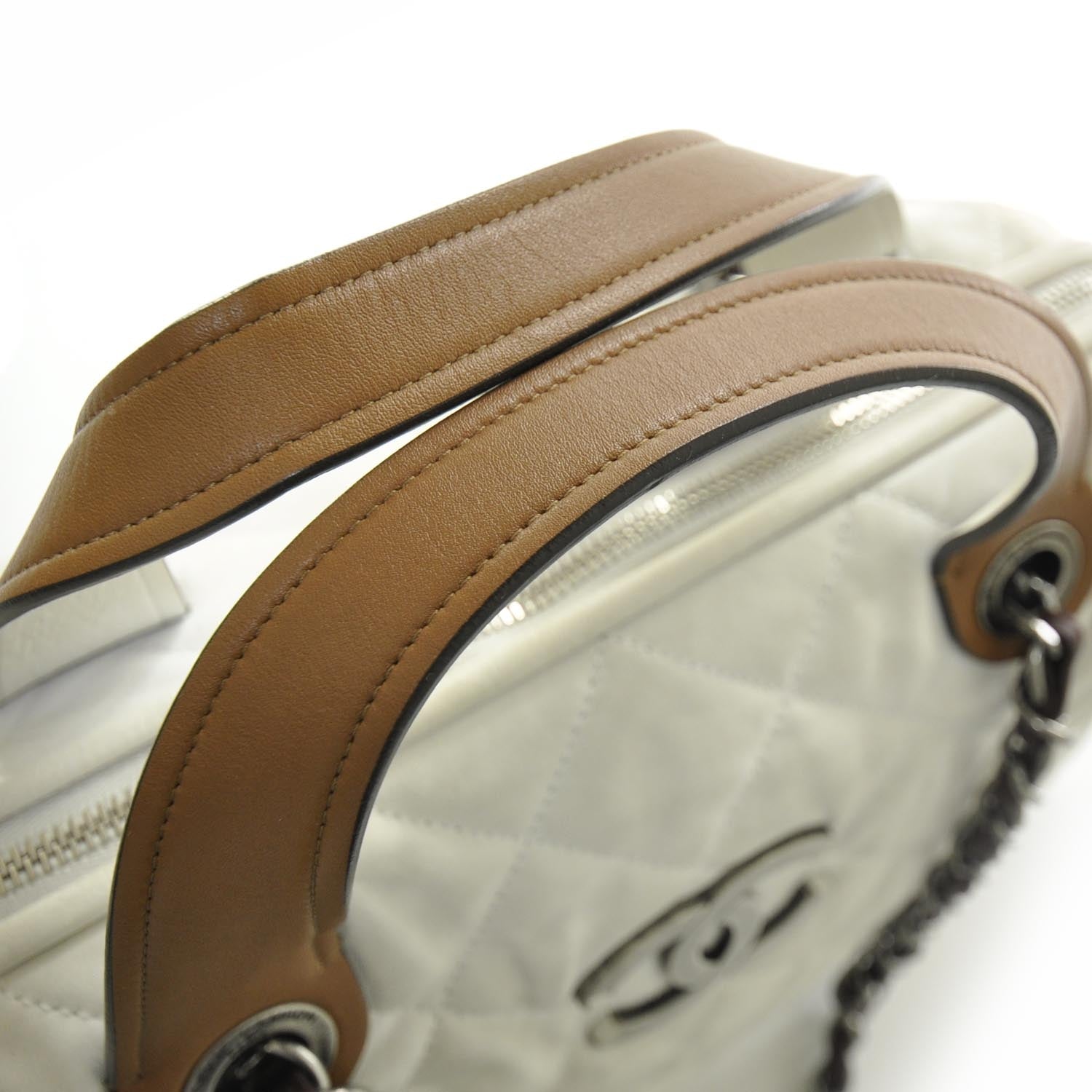 Chanel Leather Small In The Mix Tote White 5 of 9