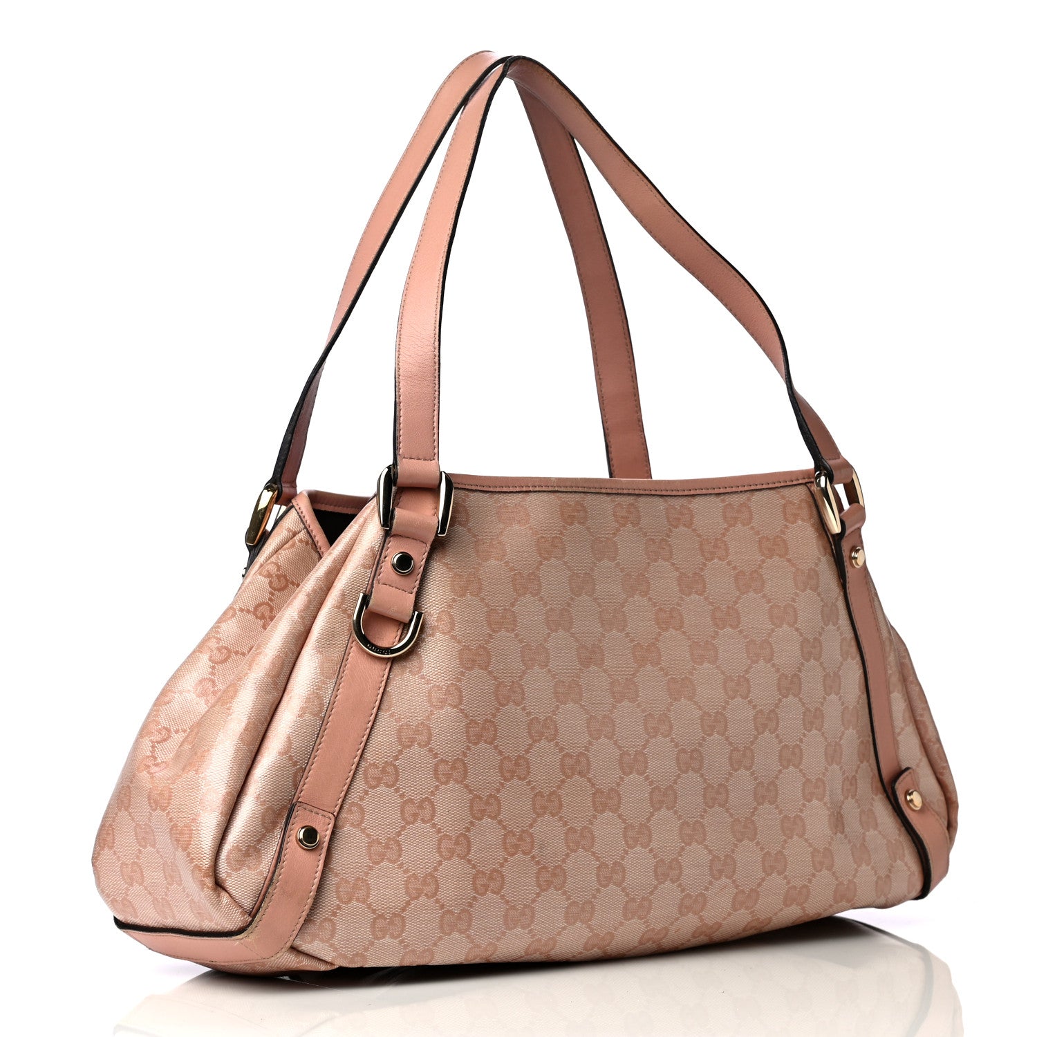 Gucci Crystal Monogram Medium Abbey Shoulder Bag Blush 2 of 4