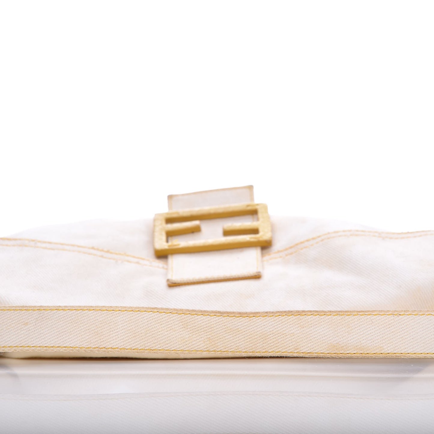 Denim Python Baguette White Yellow