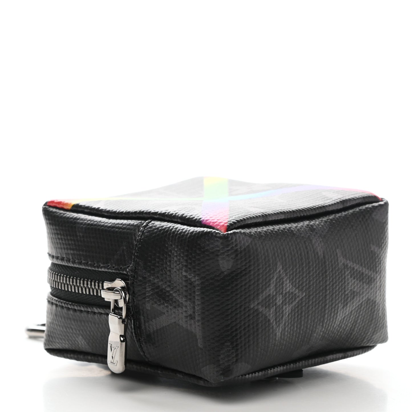 Monogram Eclipse Rainbow Box Pouch Bag Charm Key Ring