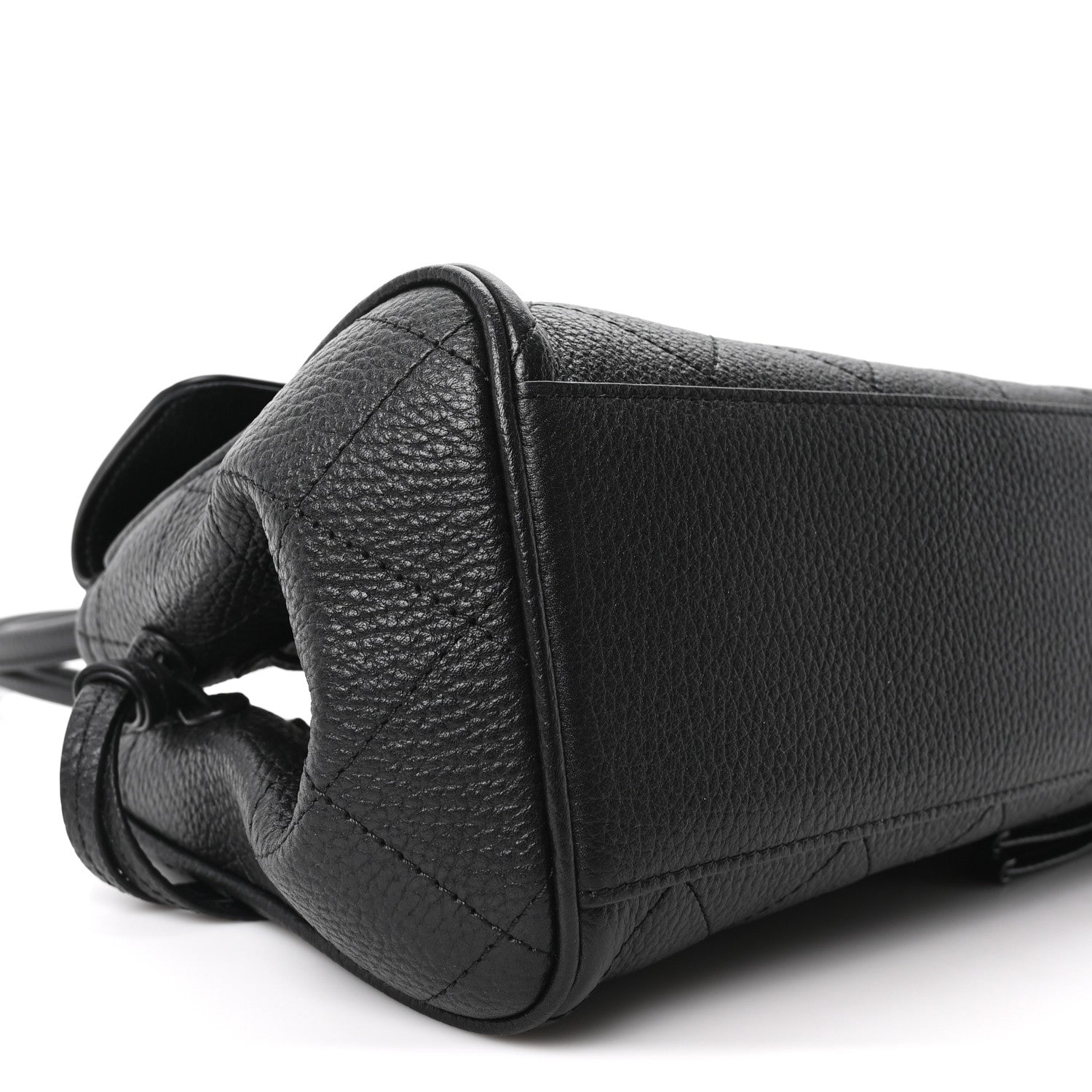 Chanel Grained Calfskin Stitched Urban Essentials Small Shopping Bag Black 9 of 11