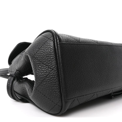 Chanel Grained Calfskin Stitched Urban Essentials Small Shopping Bag Black 9 of 11