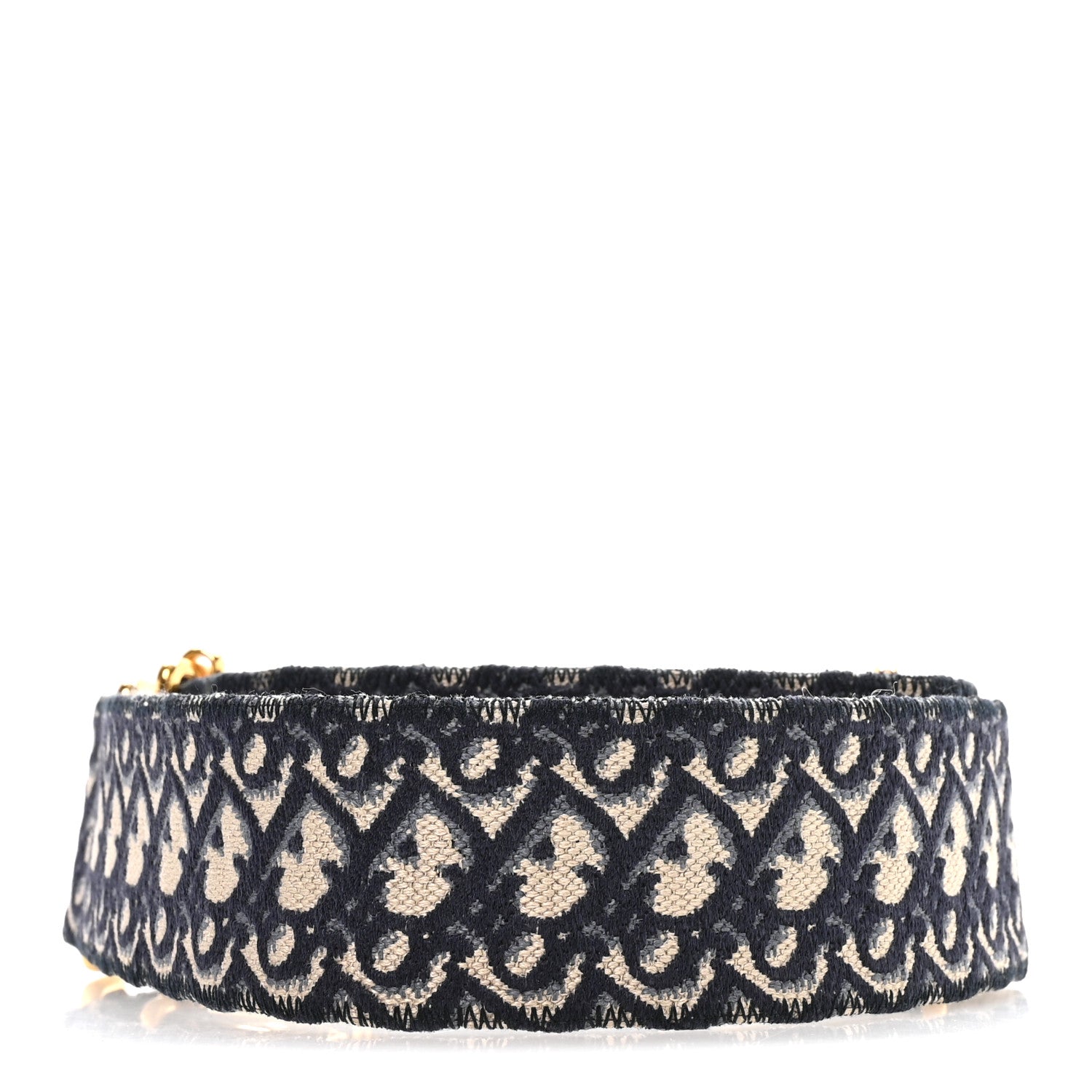 Christian Dior Oblique Shoulder Strap Blue 2 of 5