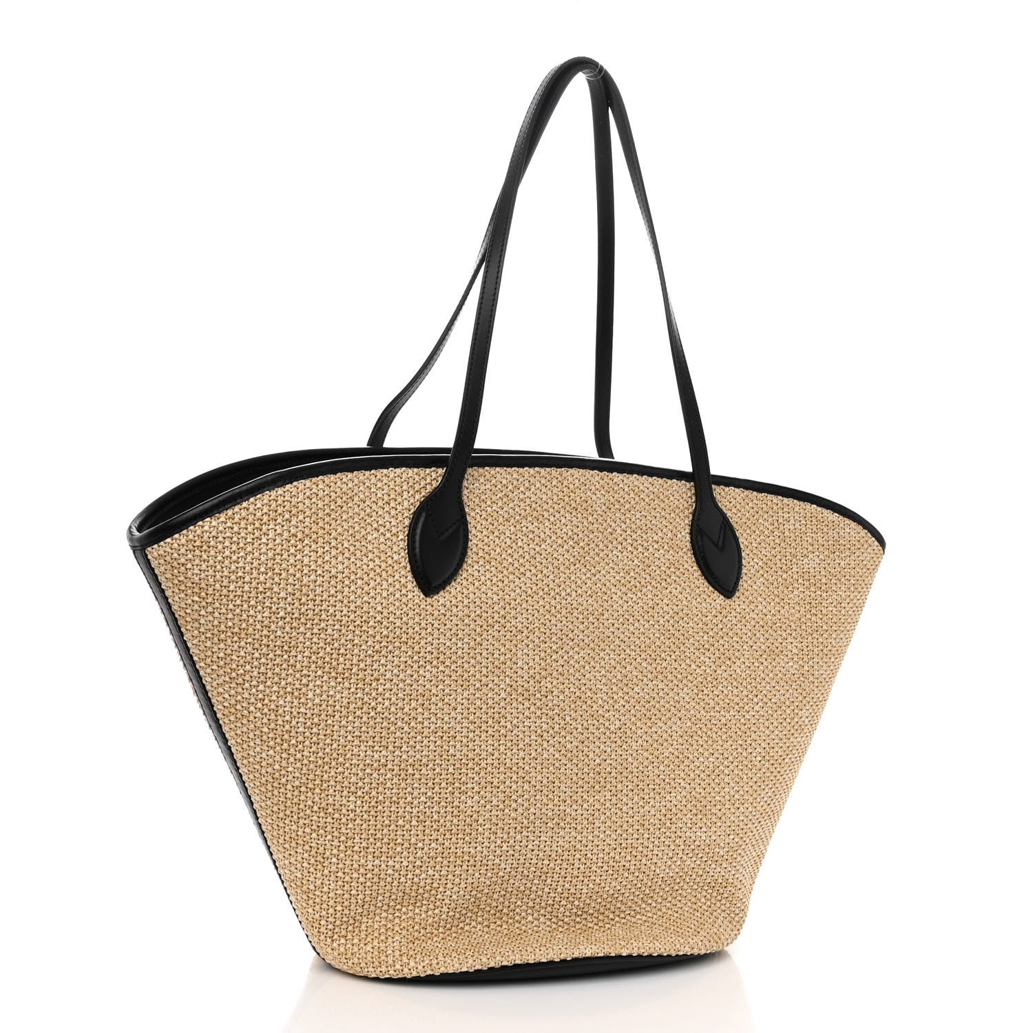 Louis Vuitton Raffia Saint Jacques Tote Black 3 of 9