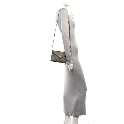 Chanel Grained Goatskin Envelope Clutch With Chain Light Brown 2 of 10