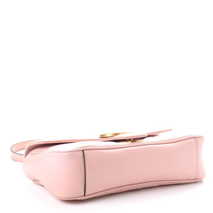 Gucci Calfskin Matelasse Small GG Marmont Shoulder Bag Perfect Pink 4 of 11