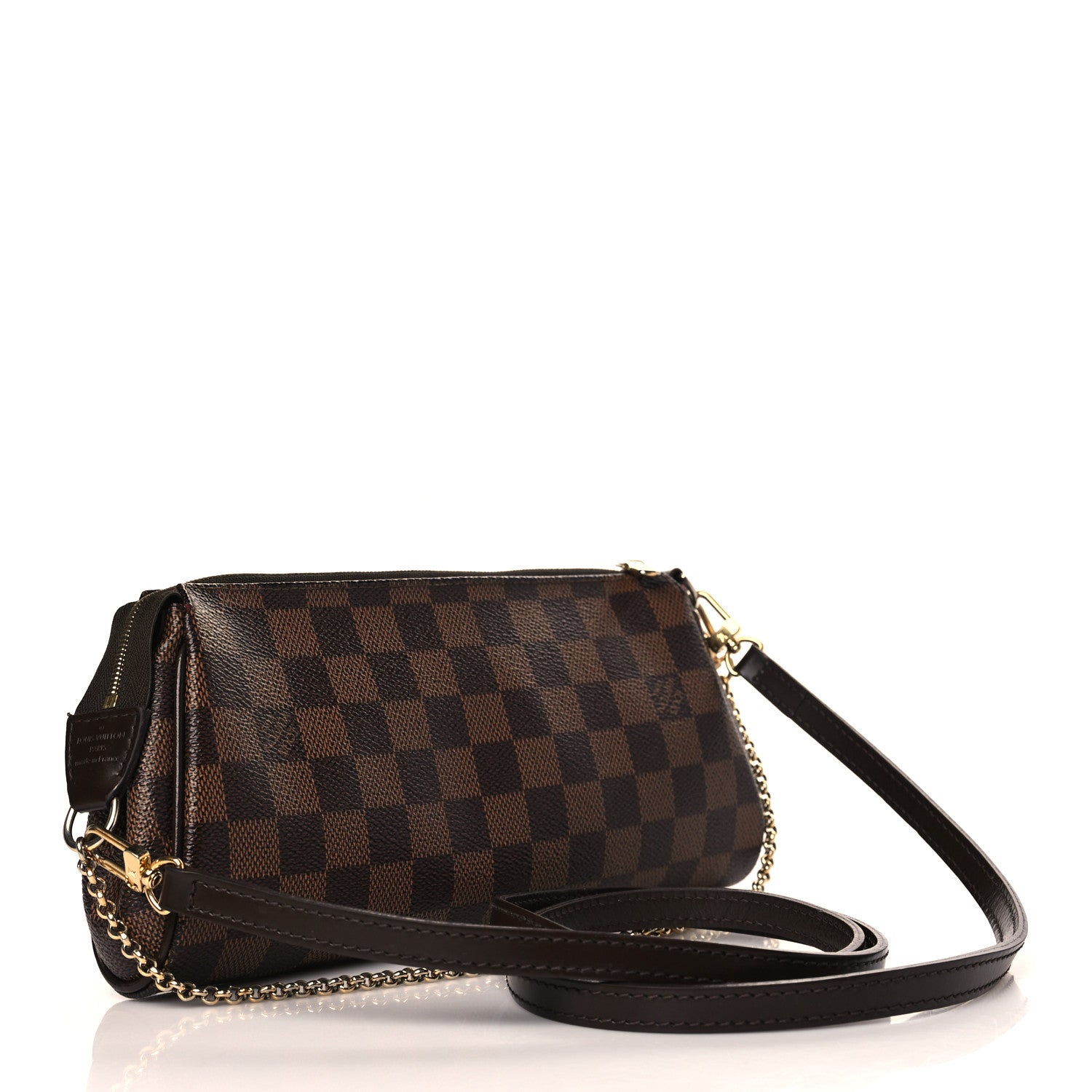 Louis Vuitton Damier Ebene Eva Clutch 2 of 9