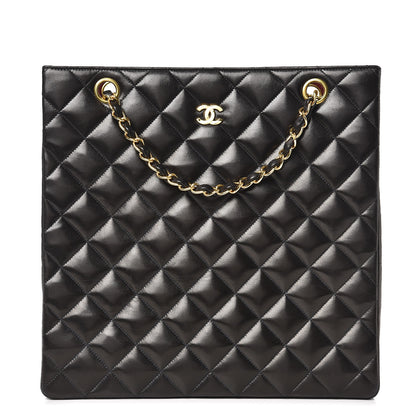 Chanel Lambskin Quilted Shoudler Bag Black 1 of 7