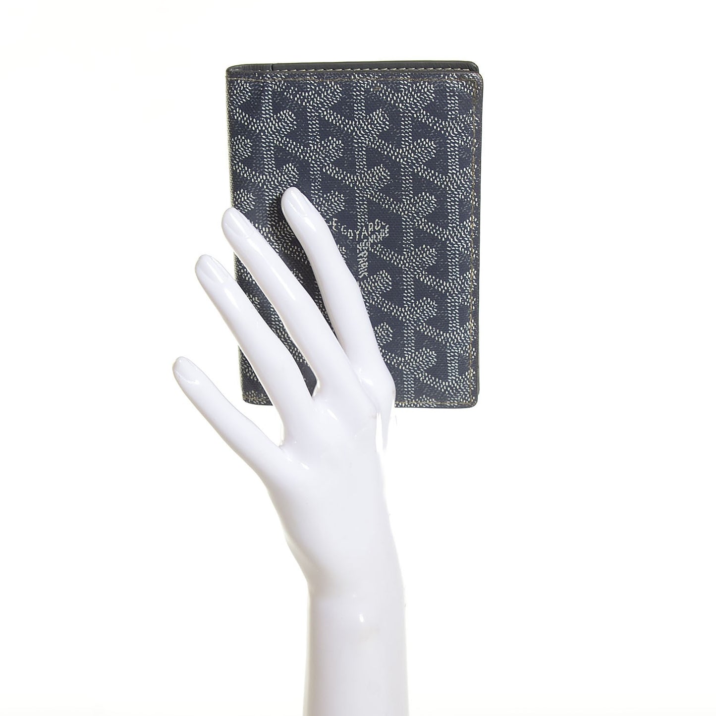 Goyardine Passport Wallet Grey