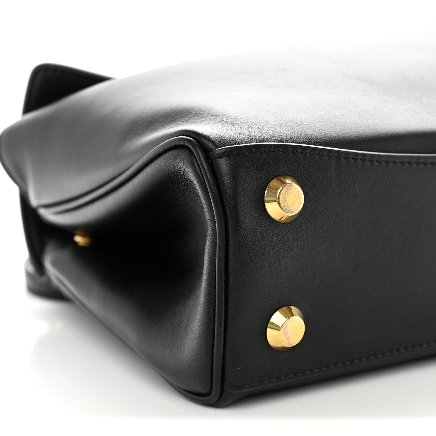 Balenciaga Natural Smooth Calfskin Mini Rodeo Top Handle Handbag Black 9 of 10
