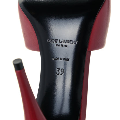 Saint Laurent Lambskin Sexy 95mm Pumps 39 Red 8 of 10