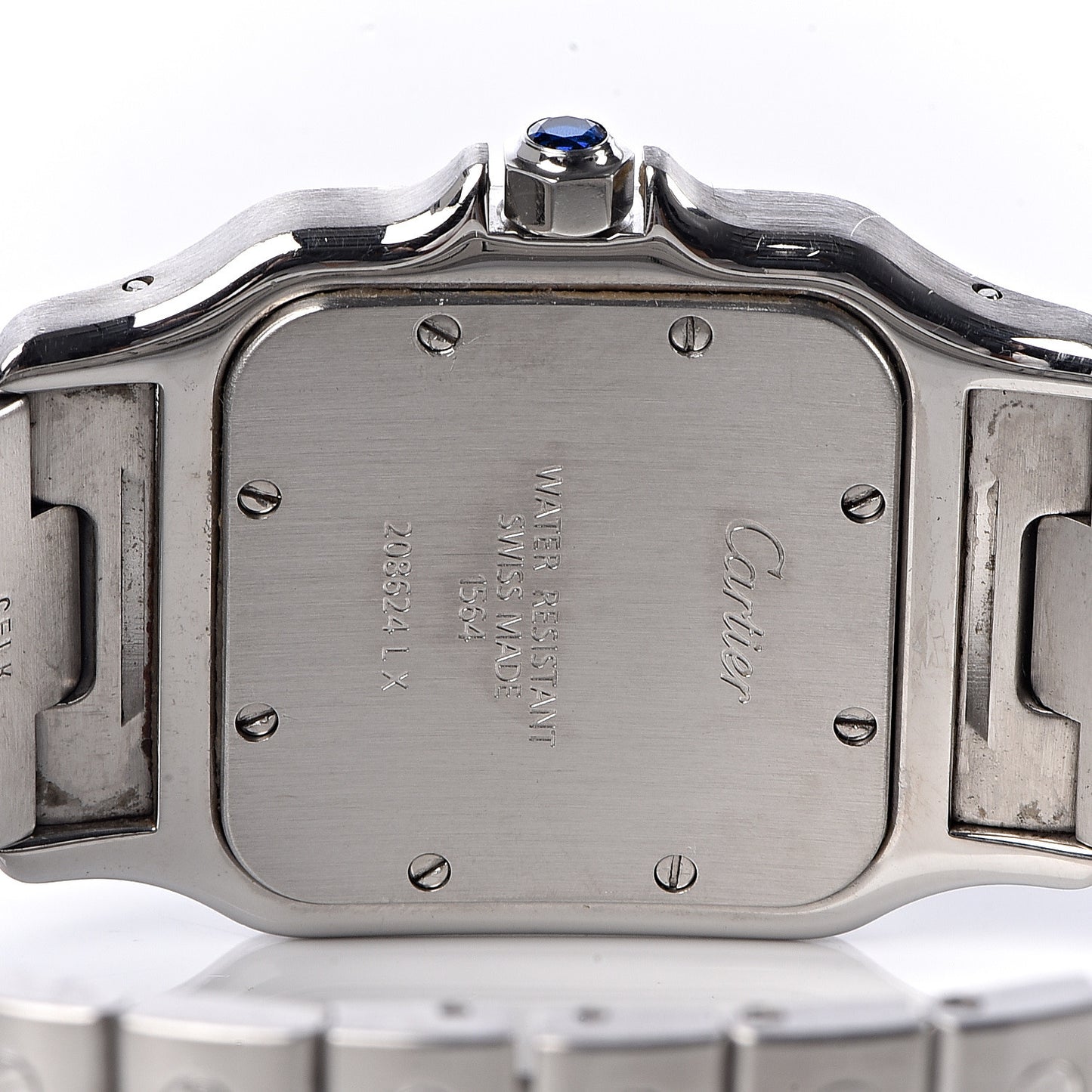 Stainless Steel 29mm Santos De Galbee Quartz Watch