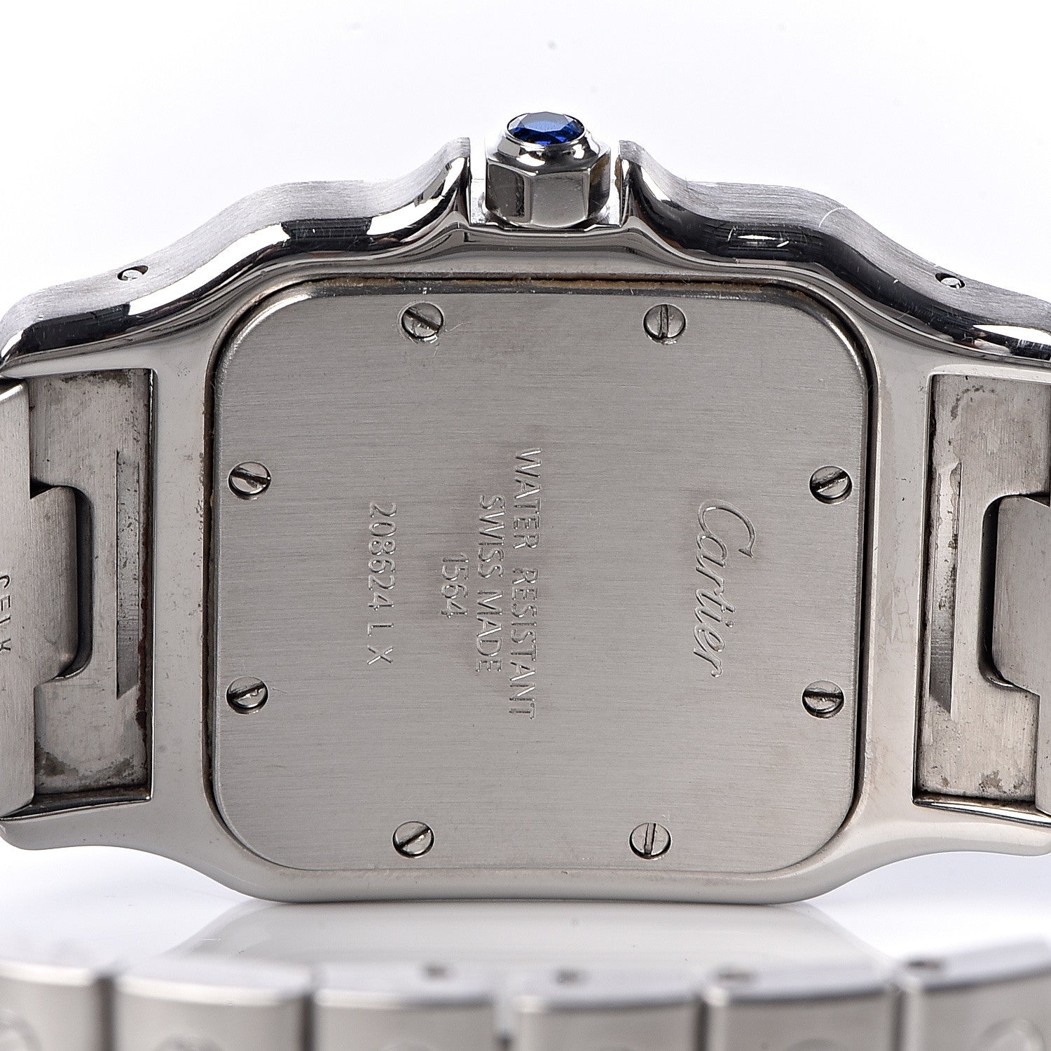 Cartier Stainless Steel 29mm Santos De Galbee Quartz Watch 5 of 6