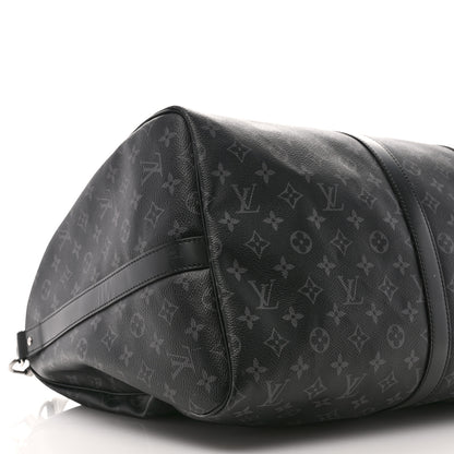 Louis Vuitton Monogram Eclipse Keepall Bandouliere 55 8 of 9