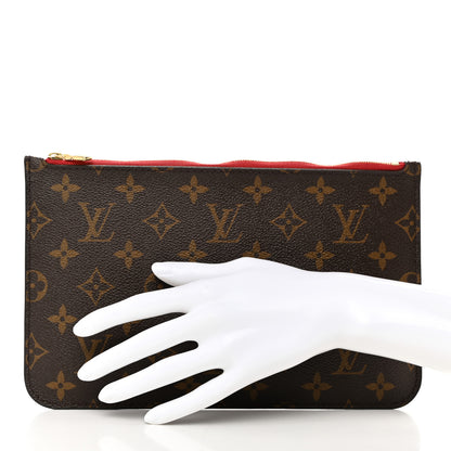 Louis Vuitton Monogram Neverfull MM GM Pochette Cherry 2 of 8