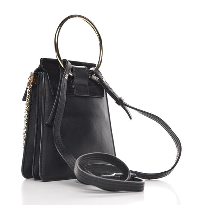 Chloe Suede Calfskin Mini Faye Bracelet Bag Black 3 of 8