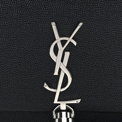 Saint Laurent Grain De Poudre Classic Monogram Kate Tassel Chain Wallet Black 7 of 9