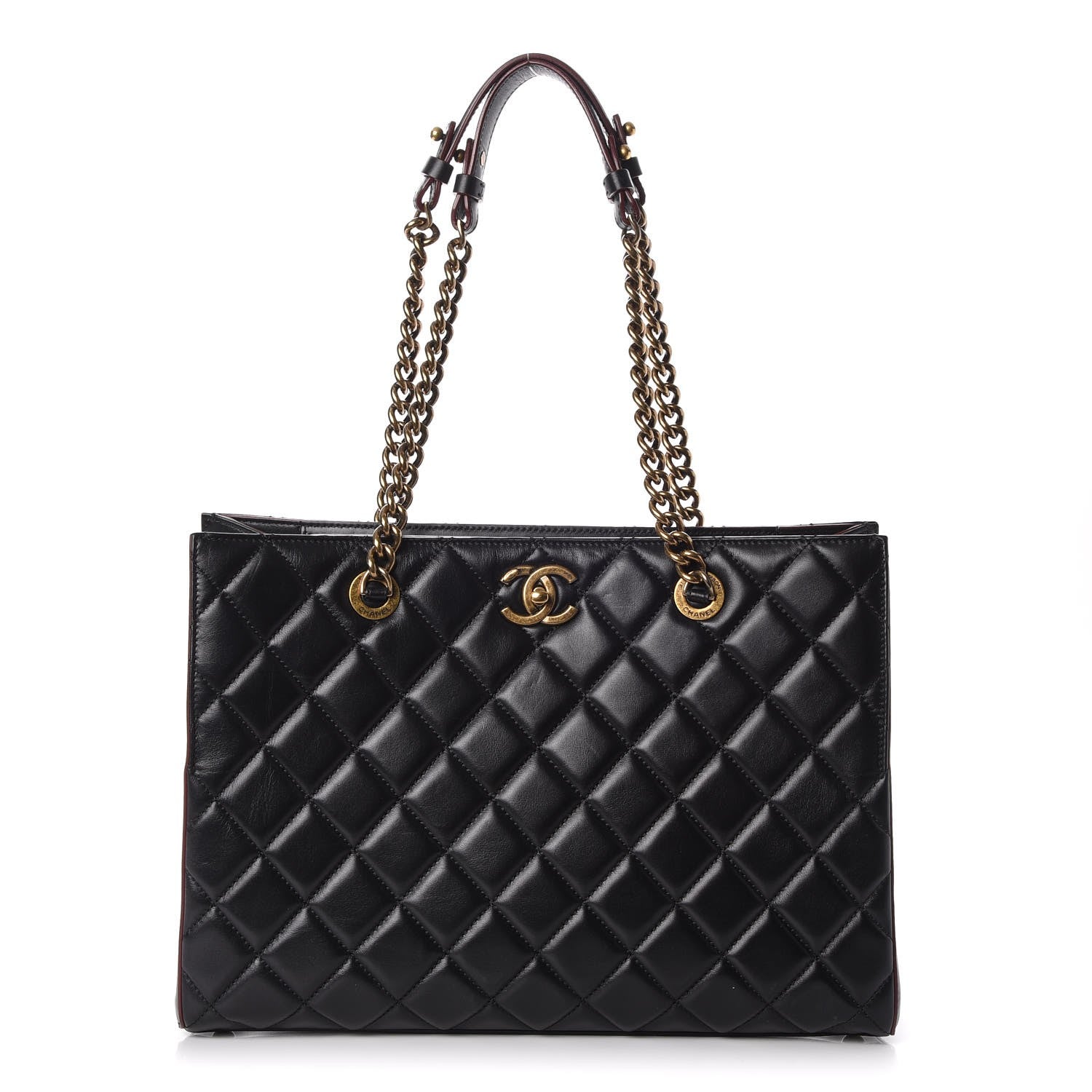 Chanel Calfskin Quilted Perfect Edge Tote Black 1 of 9