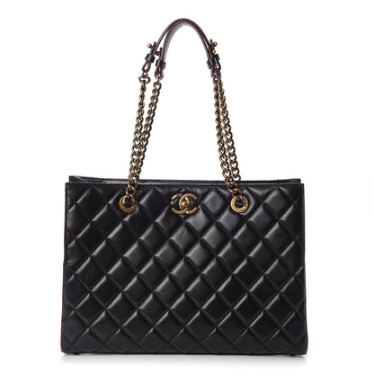 Chanel Calfskin Quilted Perfect Edge Tote Black 1 of 9