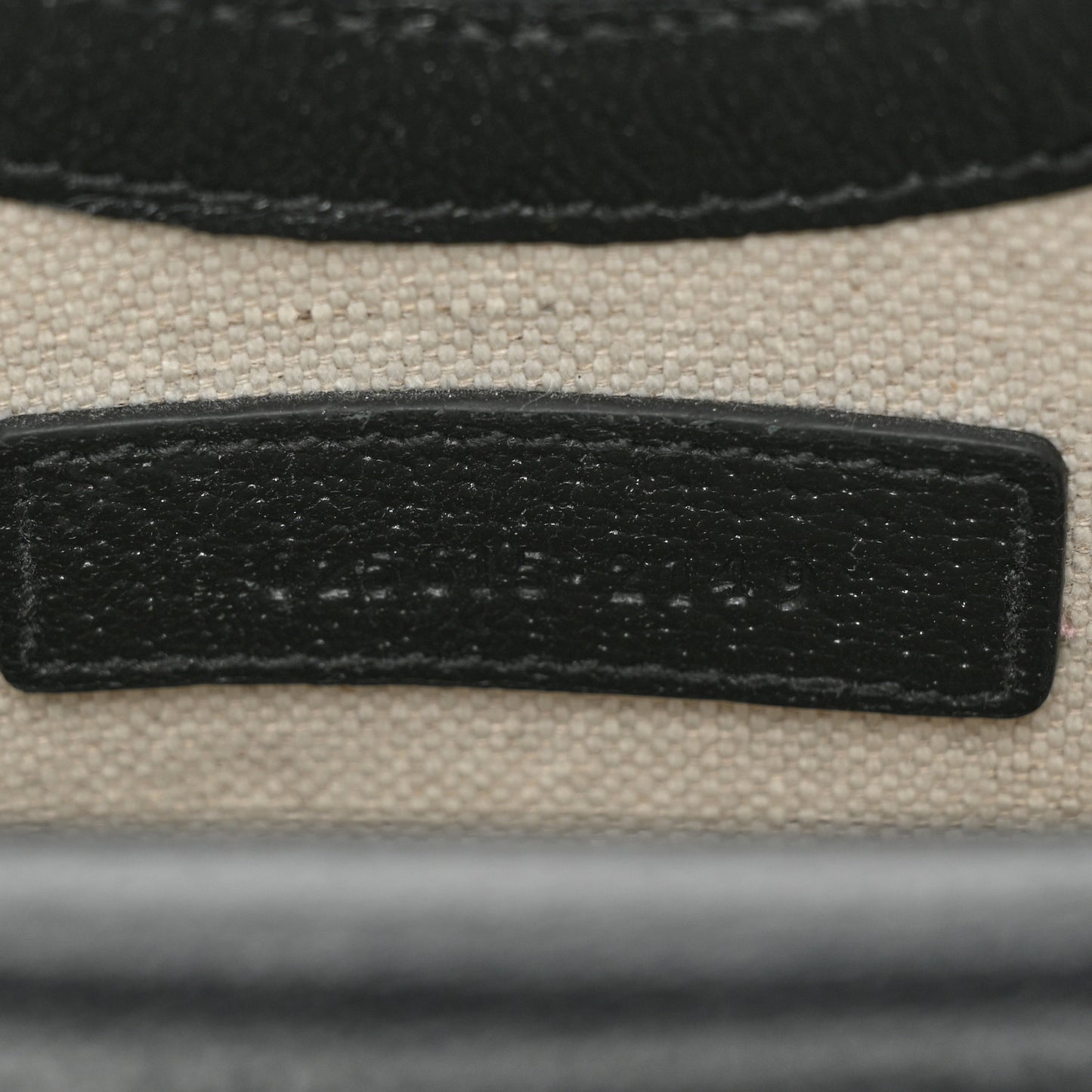 Jacquard Black Denim GG Monogram Textured Dollar Calfskin Mini Horsebit 1955 Crossbody Bag Black Ivory