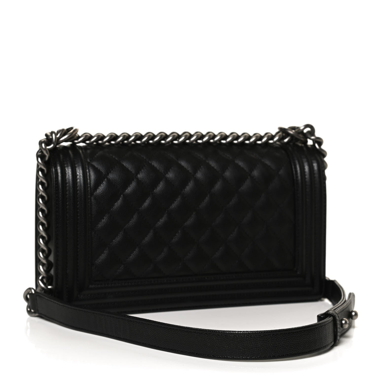 Chanel Caviar Quilted Medium Boy Flap Black 3 of 10