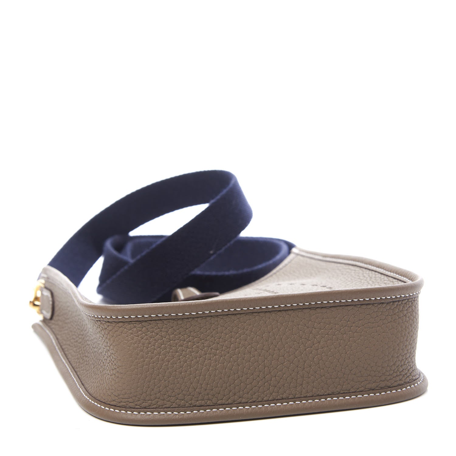 Hermes Taurillon Clemence Amazone Evelyne TPM Etoupe Bleu Indigo 3 of 10
