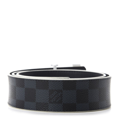 Louis Vuitton Damier Cobalt 40mm LV Initiales Belt 85 34 2 of 6